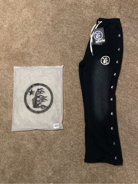 Hellstar Black Logo Track Pants